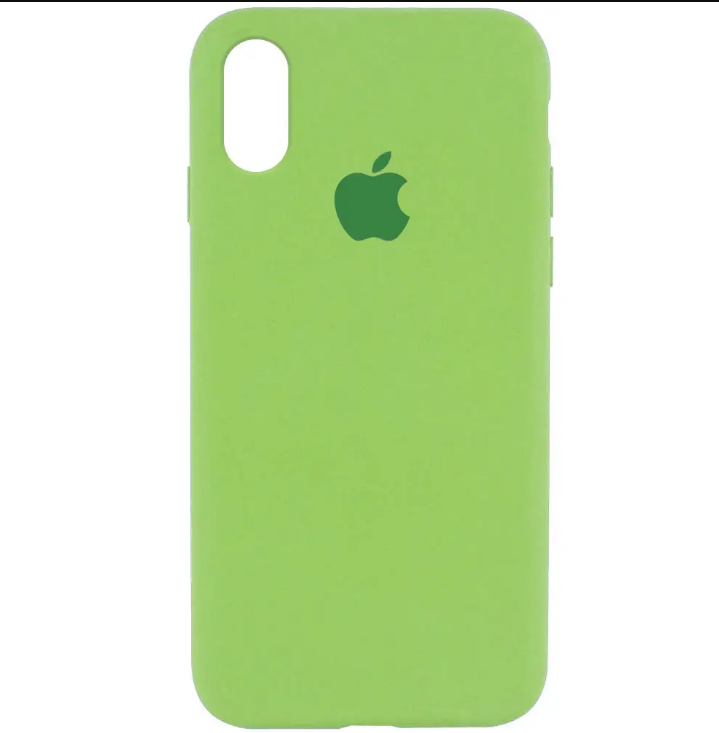 Silicone Case Full Protective (AA) для iPhone XR (Mint)-0